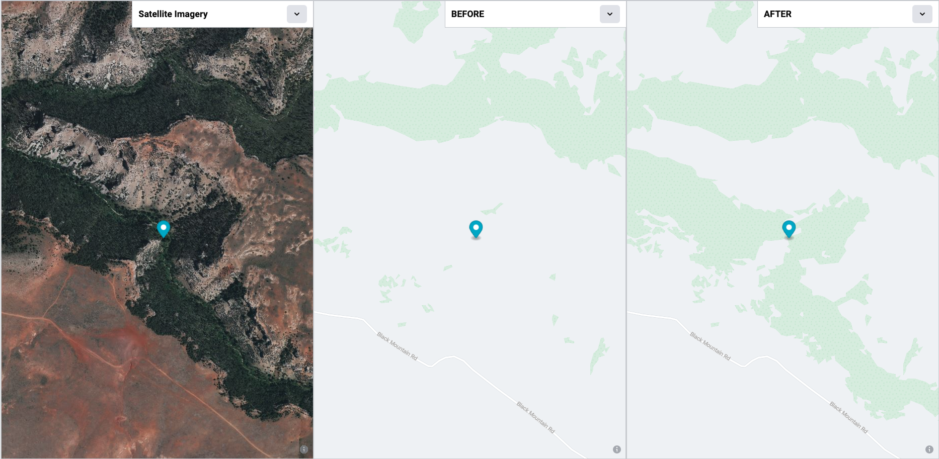 A large natural wood relation was adjusted because of overlapping ways in Big Horn County, Wyoming, United States